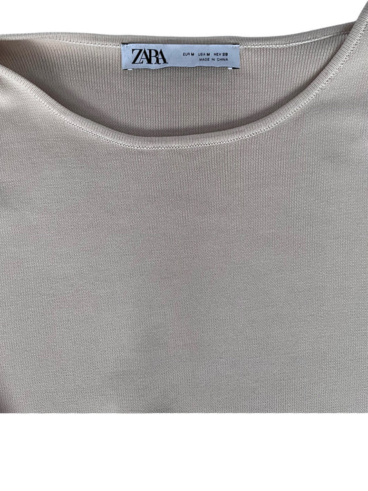 Body satinado beige Zara – Talla M