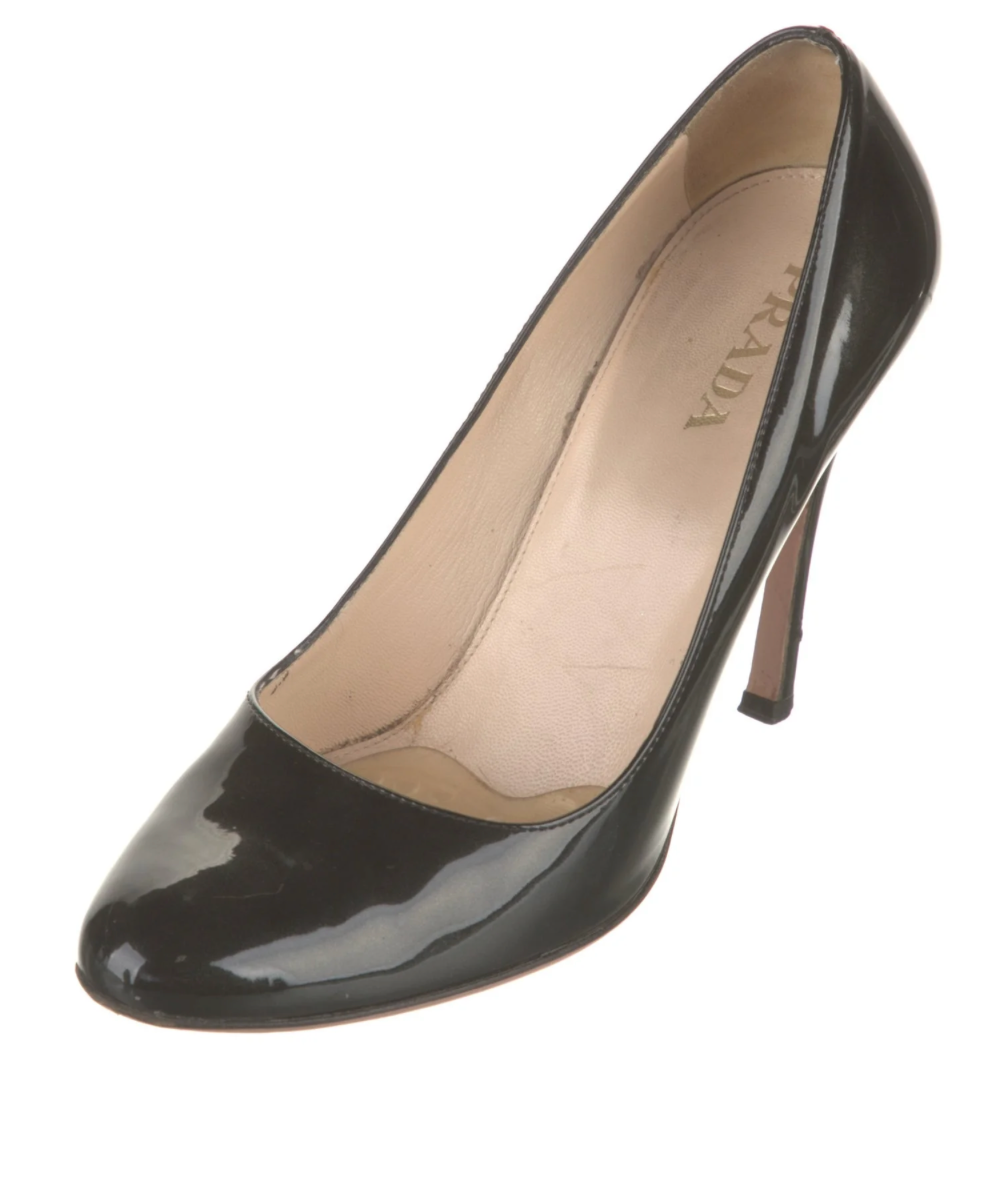 Prada Patent Leather Printed Pumps- 7.5 (US)