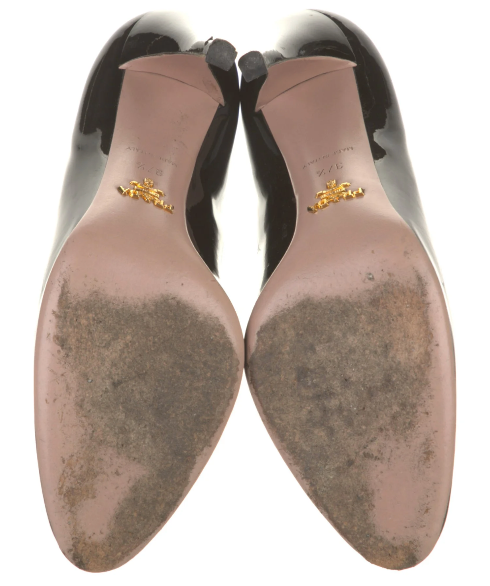 Prada Patent Leather Printed Pumps- 7.5 (US)