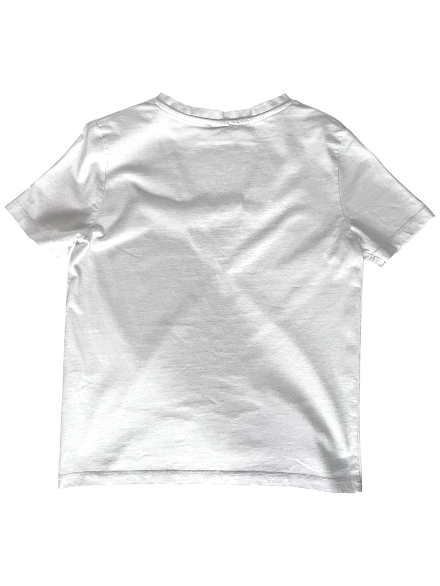 Camiseta blanca escote en V Zara – Talla S