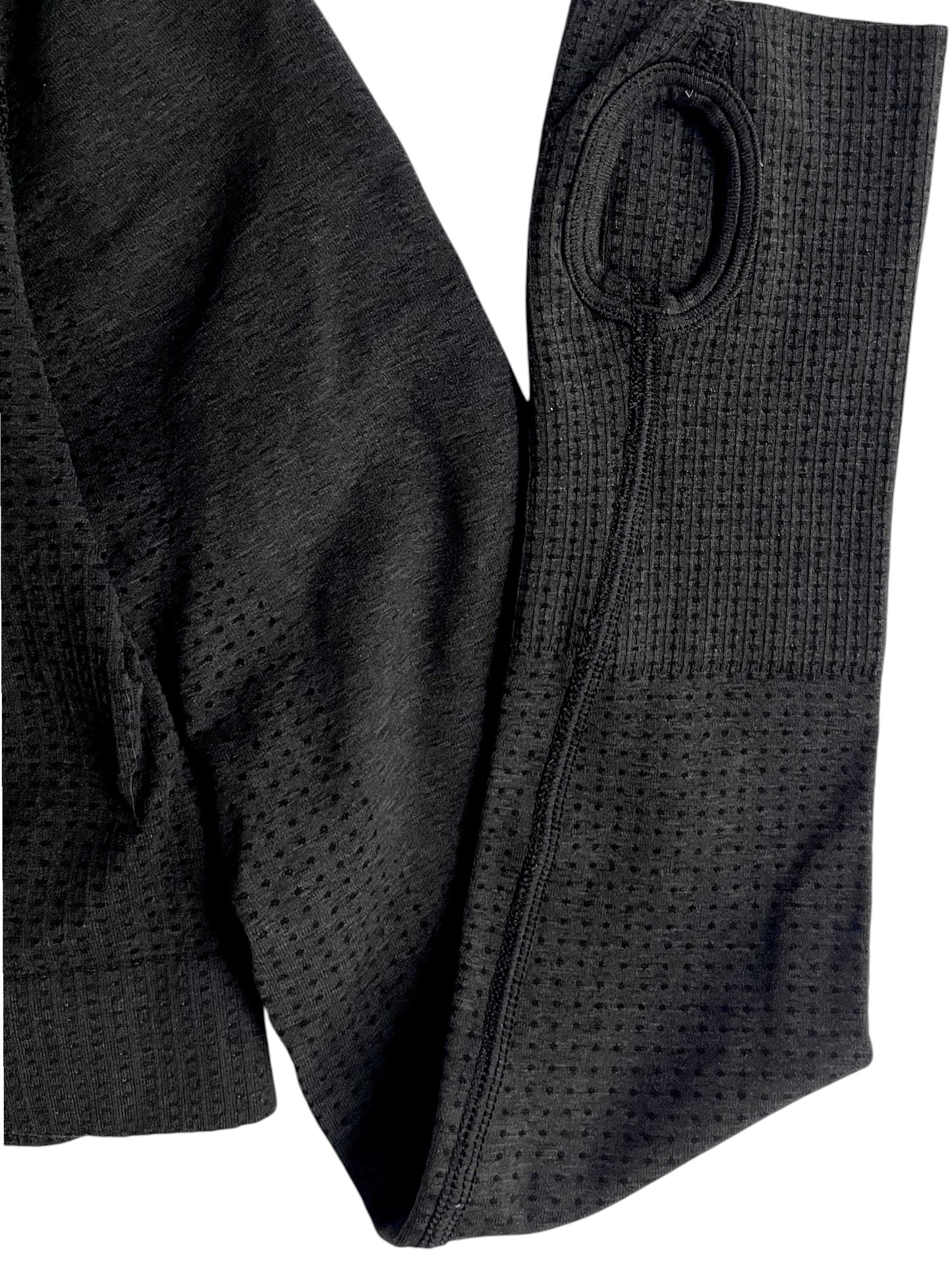 Crop top deportivo negro manga larga Gymshark – Talla S-M