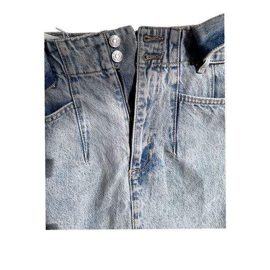 Falda denim Zara con cinturón – Talla XS-S