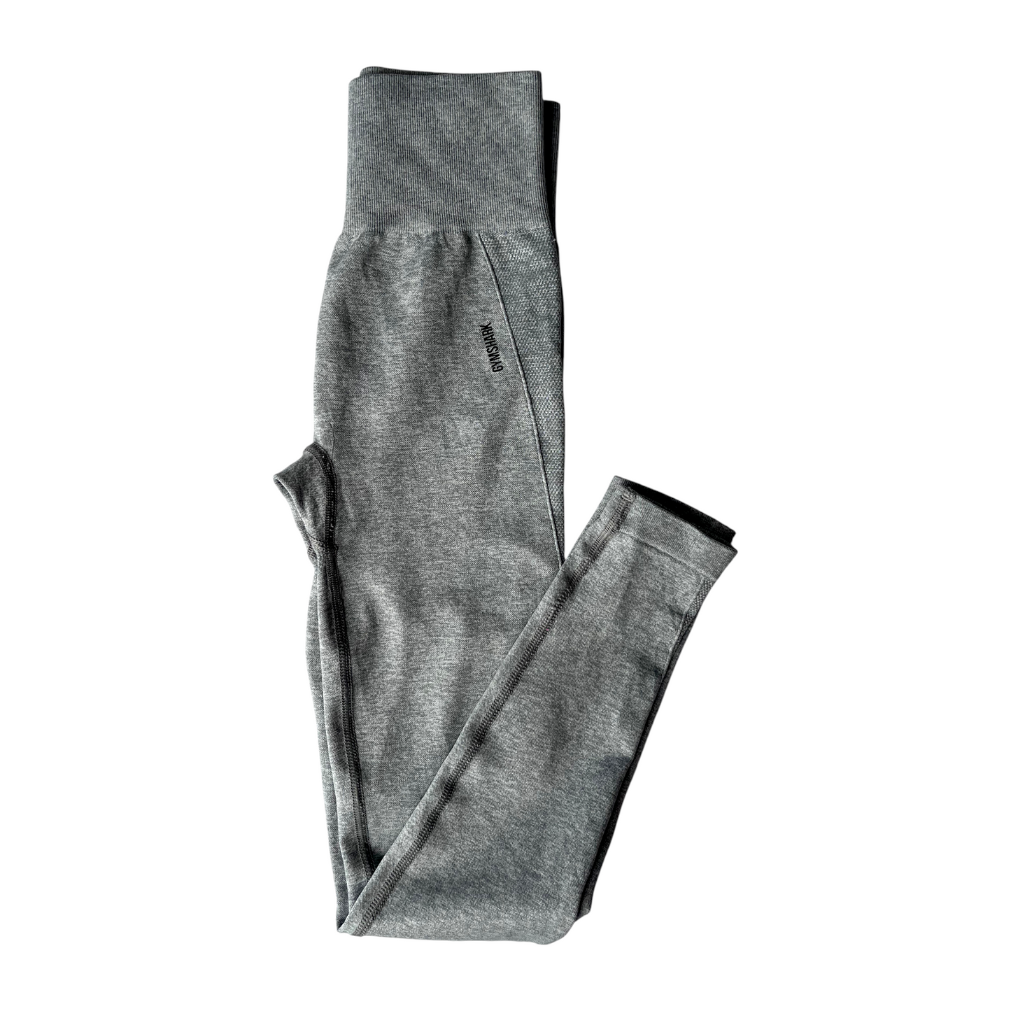 Leggings Gymshark Seamless gris con cintura alta-Talla XS
