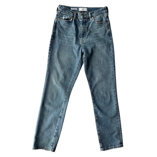 Jeans MNG “Gisele” corte recto azul clásico -Talla 4