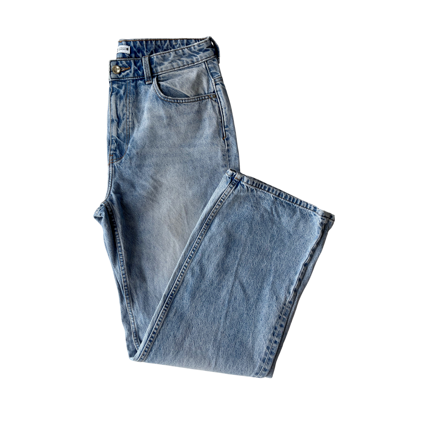 Jeans ZARA Wide Leg azul claro