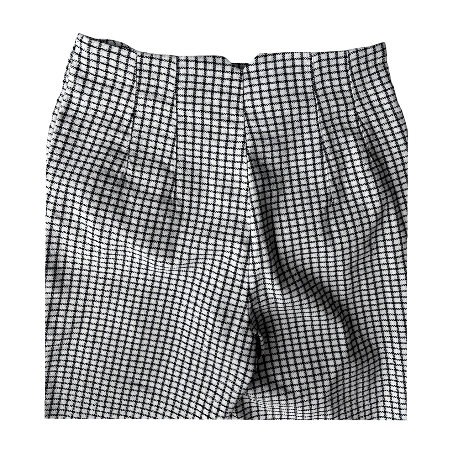 Pantalón cuadros blanco y negro Zara – Talla S