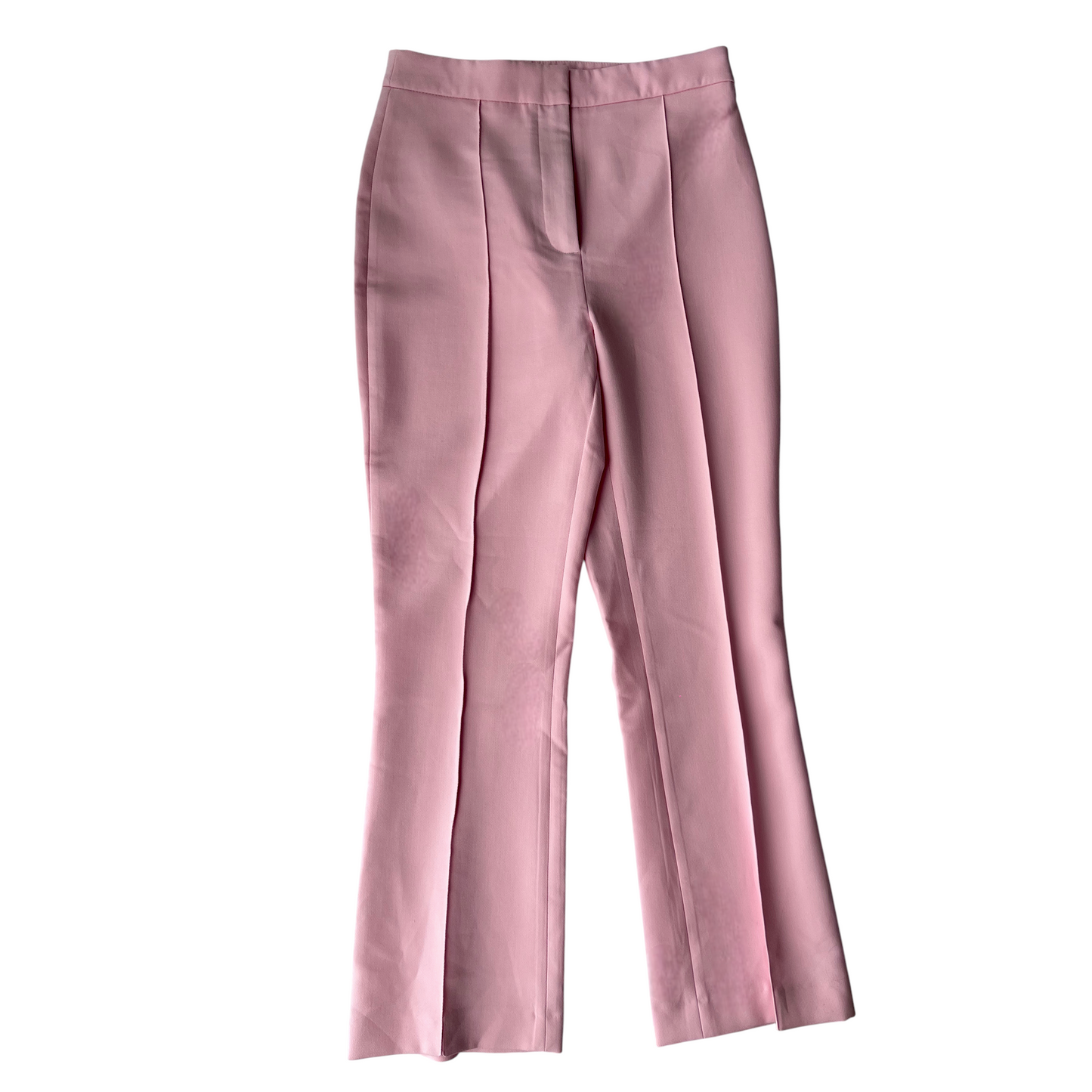 Pantalón ZARA rosa flare talle alto-Talla S