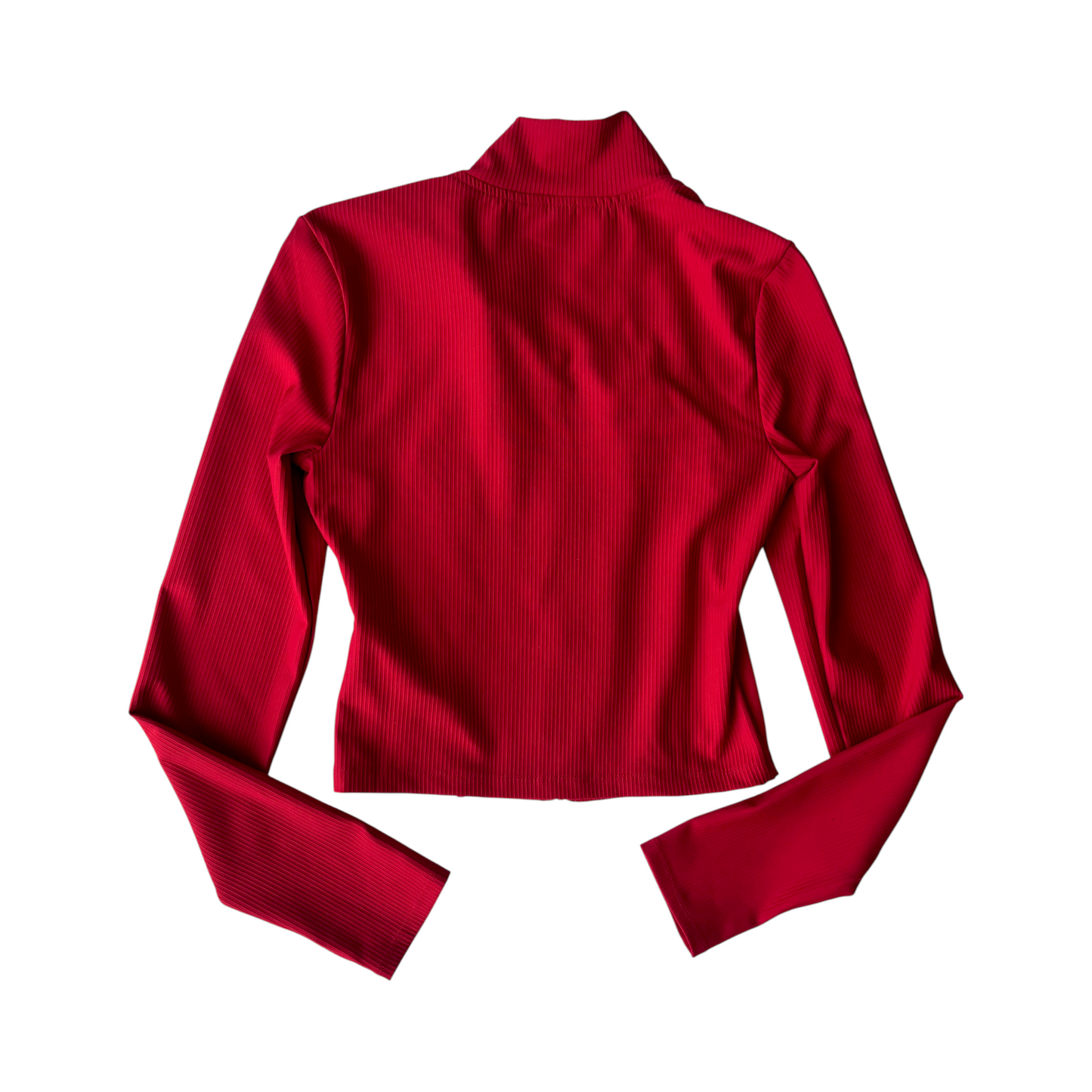 Chaqueta Guess deportiva roja con cierre frontal – Talla S