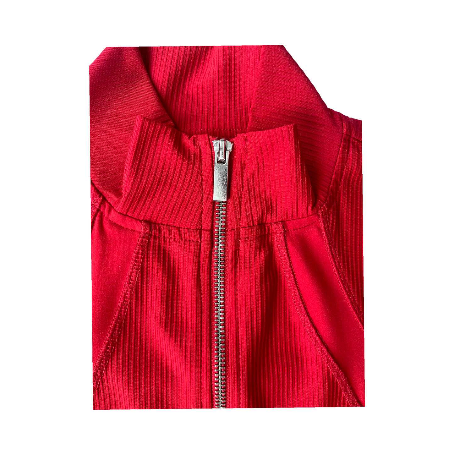 Chaqueta Guess deportiva roja con cierre frontal – Talla S