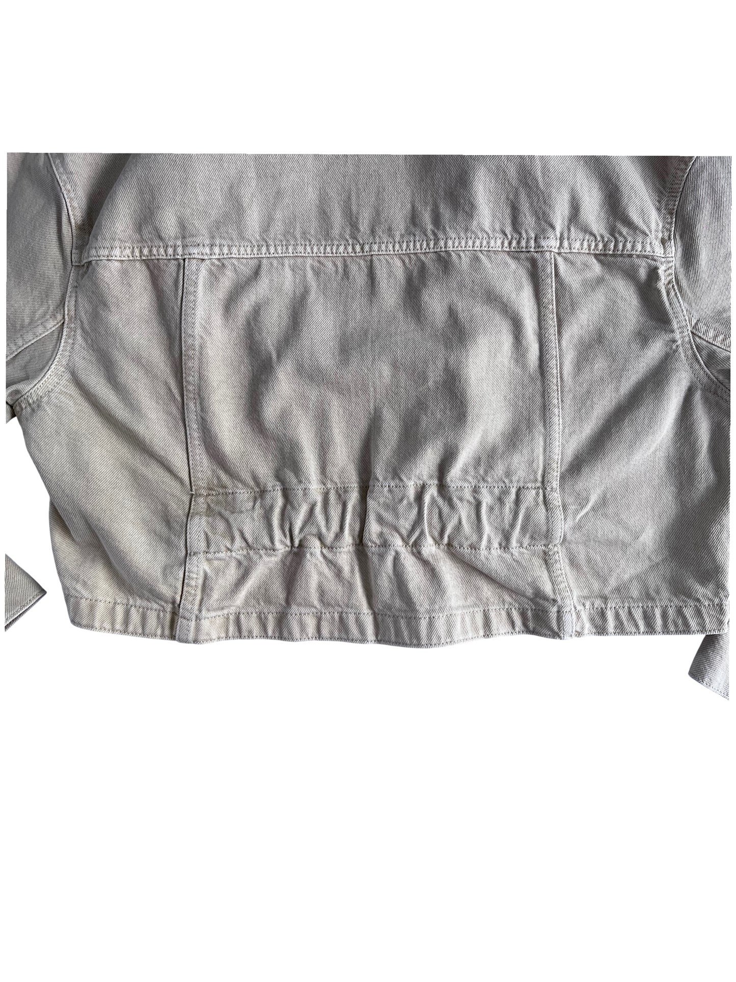 Chaqueta corta beige con bolsillos Zara – Talla S-M