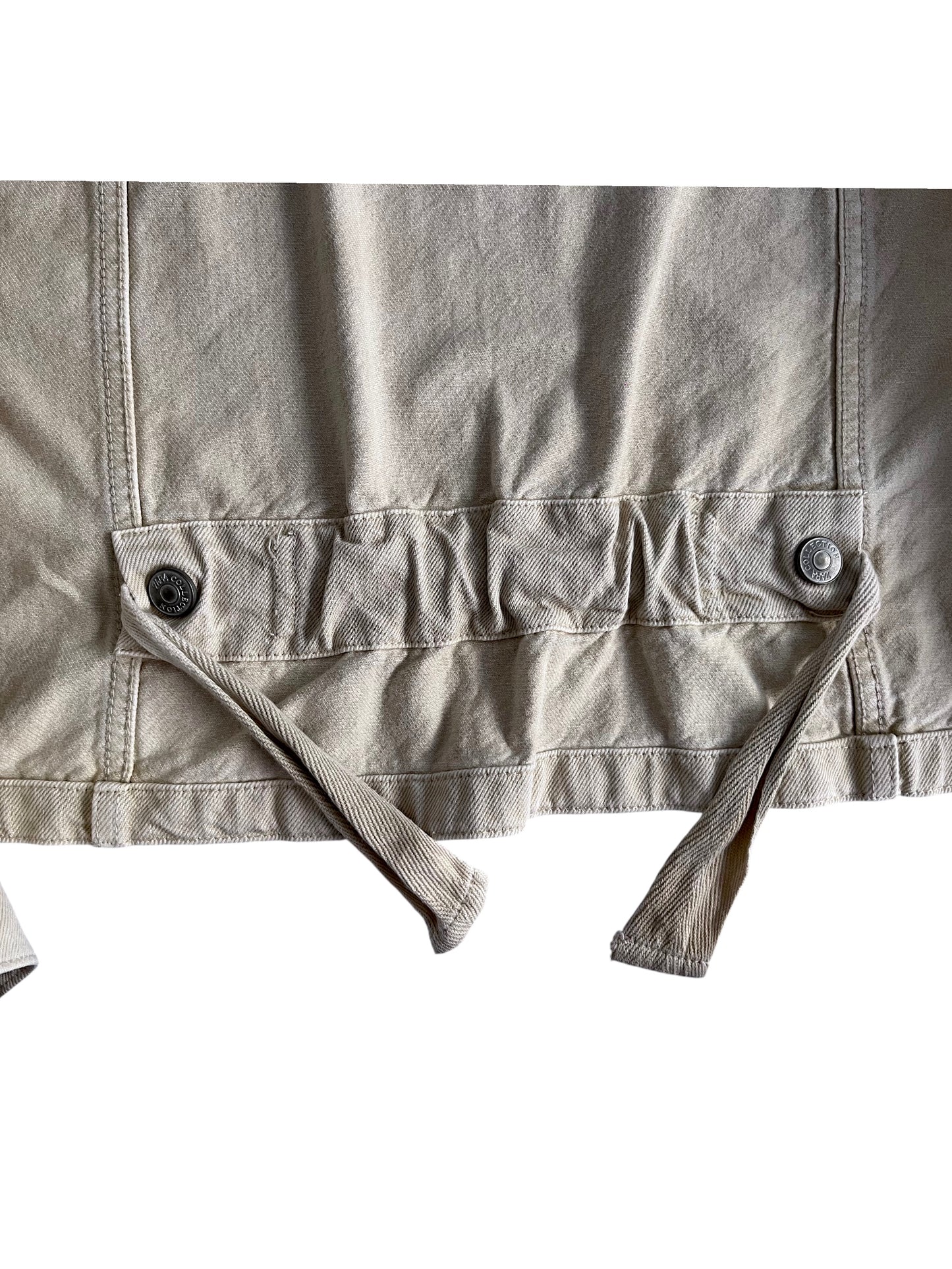 Chaqueta corta beige con bolsillos Zara – Talla S-M