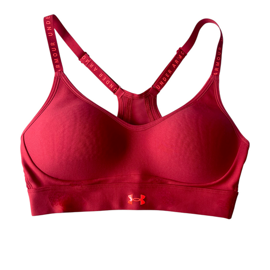 Top deportivo Under Armour rojo con tirantes ajustables – Talla S-M