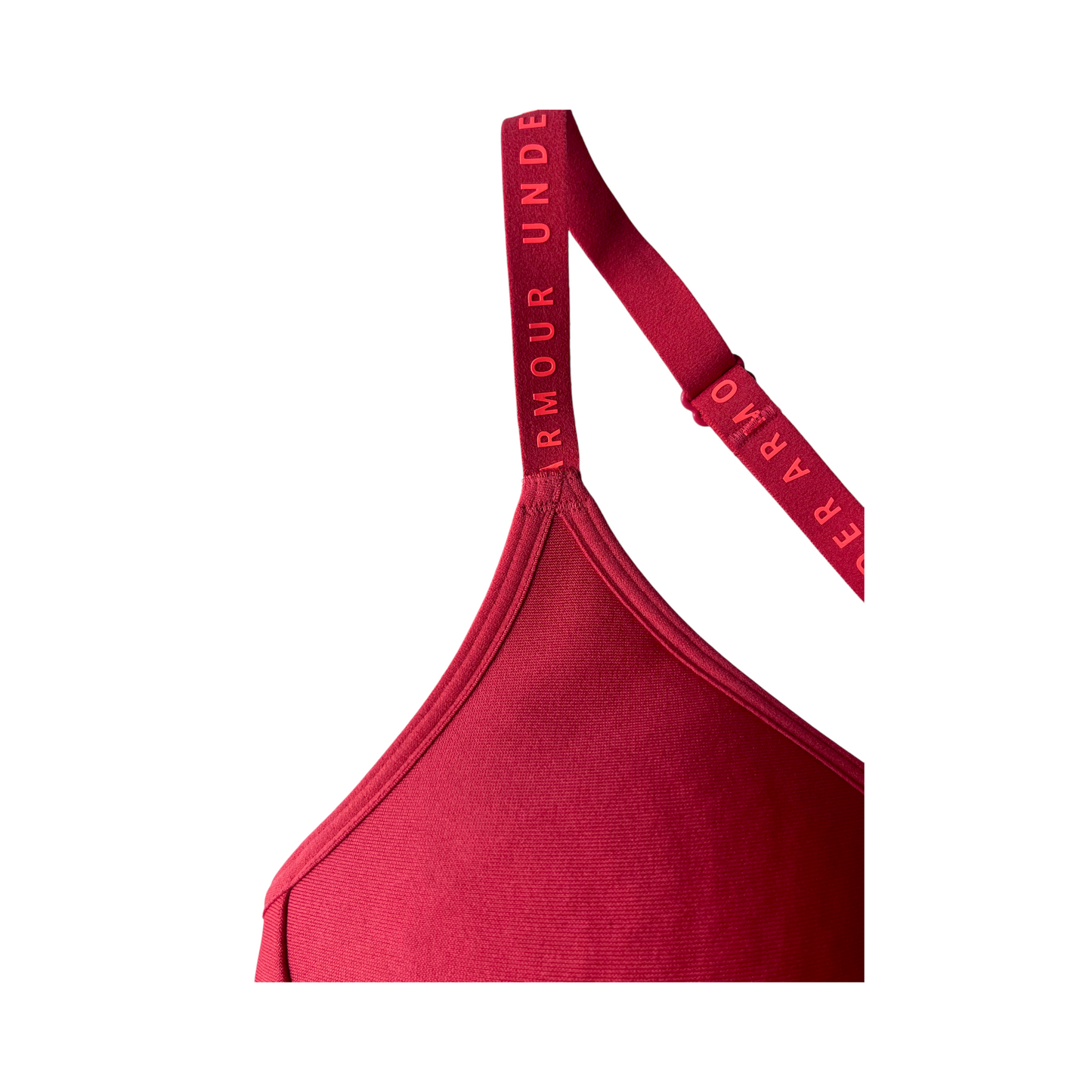 Top deportivo Under Armour rojo con tirantes ajustables – Talla S-M