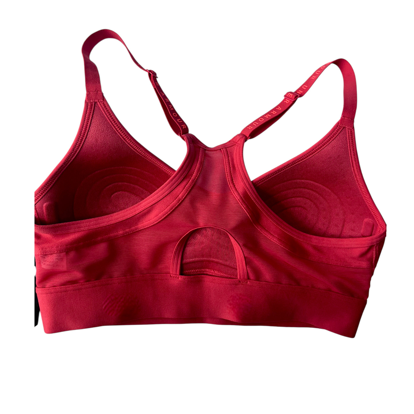 Top deportivo Under Armour rojo con tirantes ajustables – Talla S-M