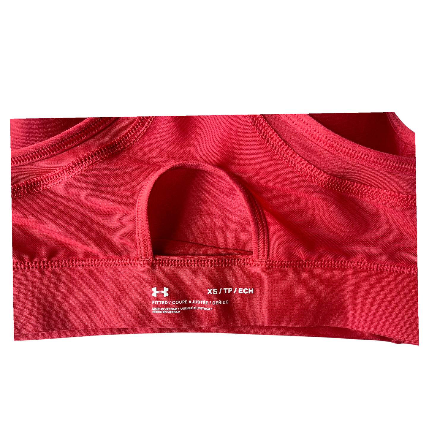 Top deportivo Under Armour rojo con tirantes ajustables – Talla S-M