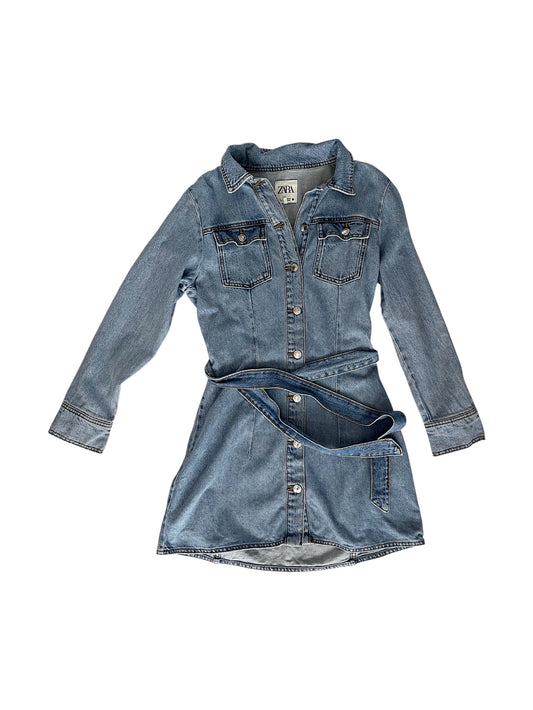 Vestido camisero denim con cinturón Zara – Talla M
