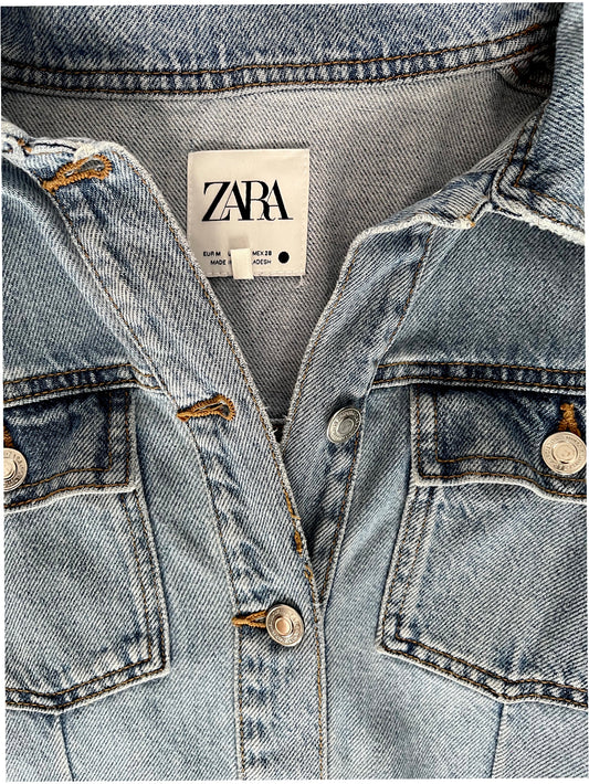 Vestido camisero denim con cinturón Zara – Talla M
